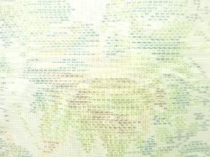 アンティーク　葉模様織り出し本場大島紬着物